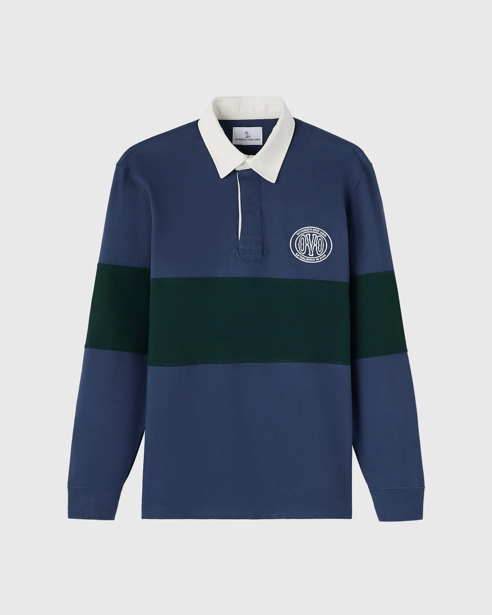 COLOUR BLOCK RUGBY POLO sold by OVO