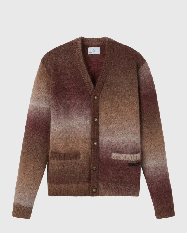 Mohair Rose Drop Cardigan - Brown sold by OVO