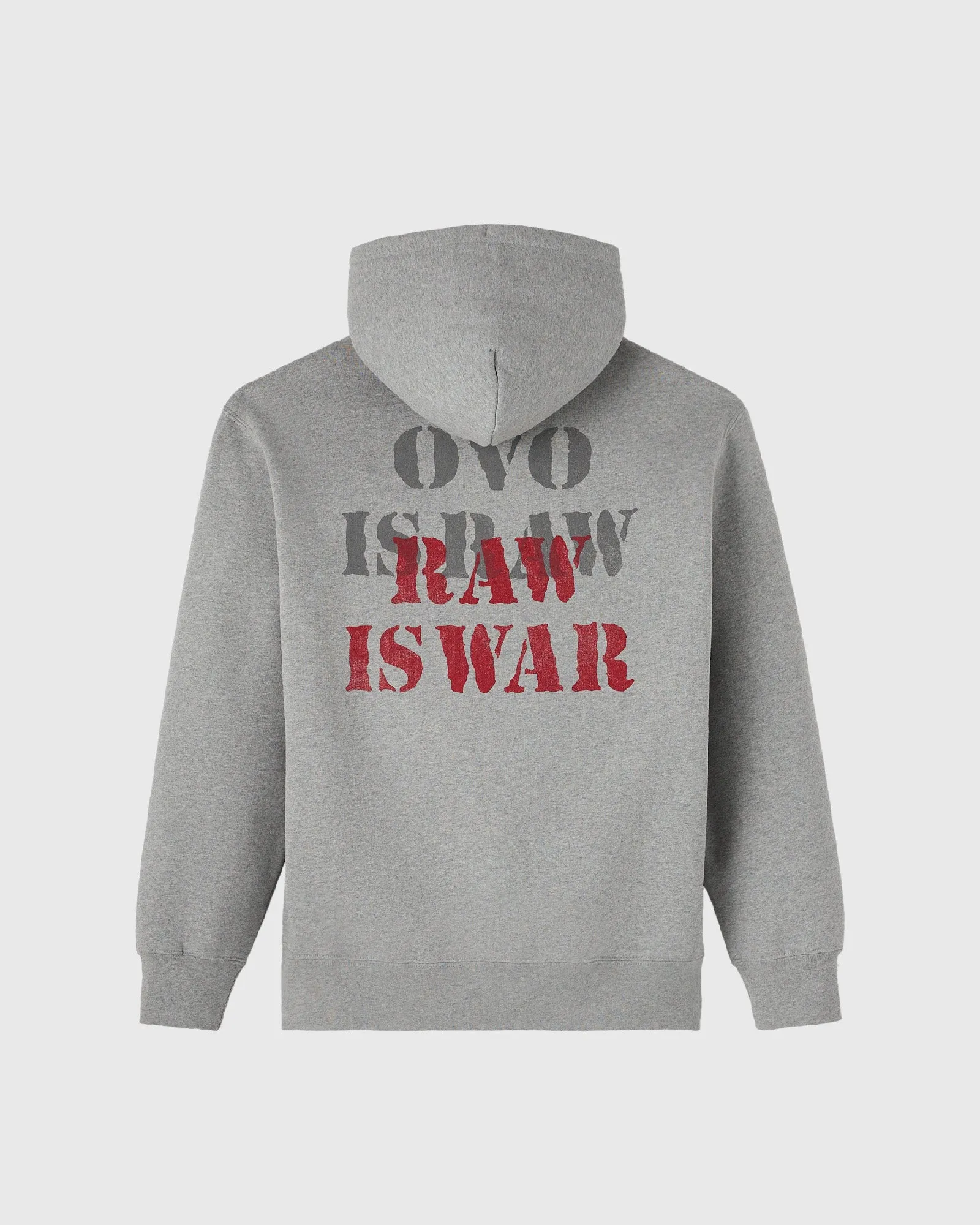 WWE RAW IS WAR Hoodie - Heather Grey sold by OVO product image thumbnail 2