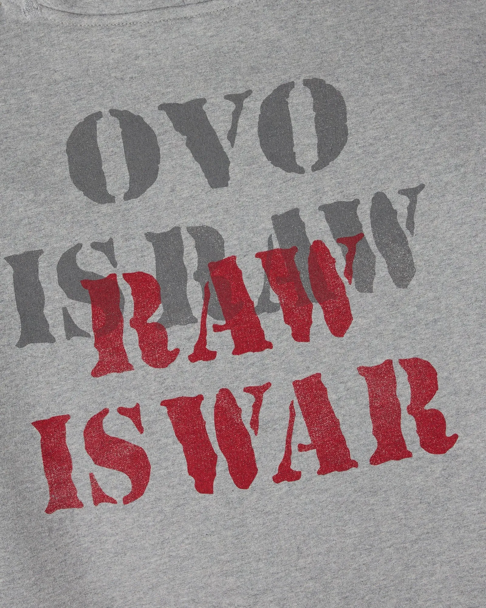 WWE RAW IS WAR Hoodie - Heather Grey sold by OVO product image thumbnail 4