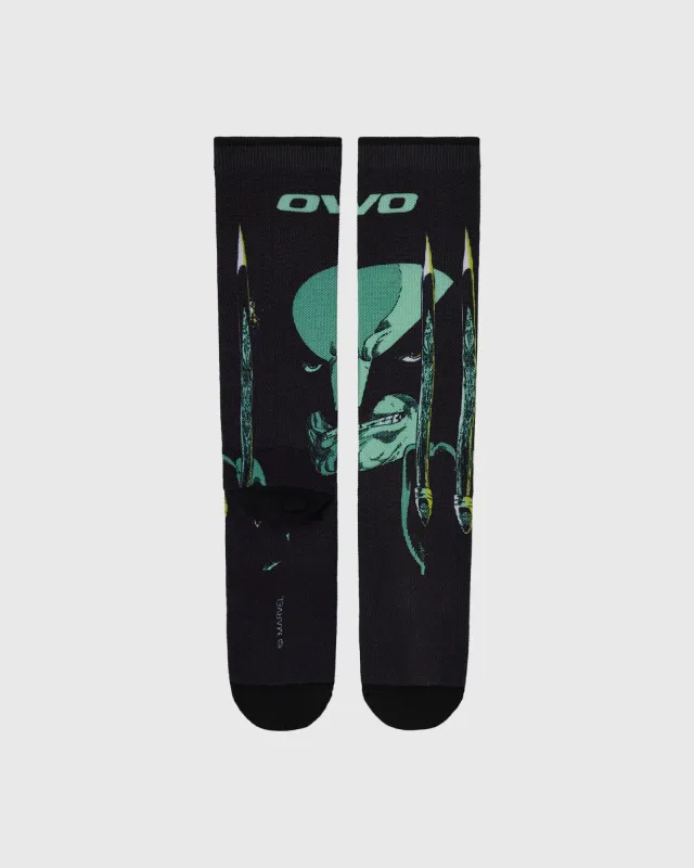 Marvel Wolverine Socks - Black sold by OVO