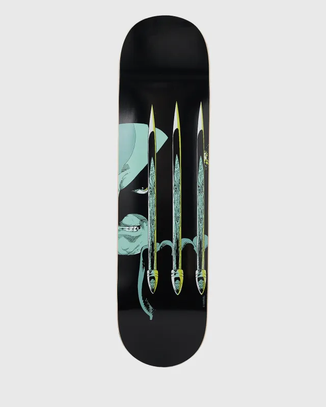 Marvel Wolverine Skateboard Deck - Black sold by OVO