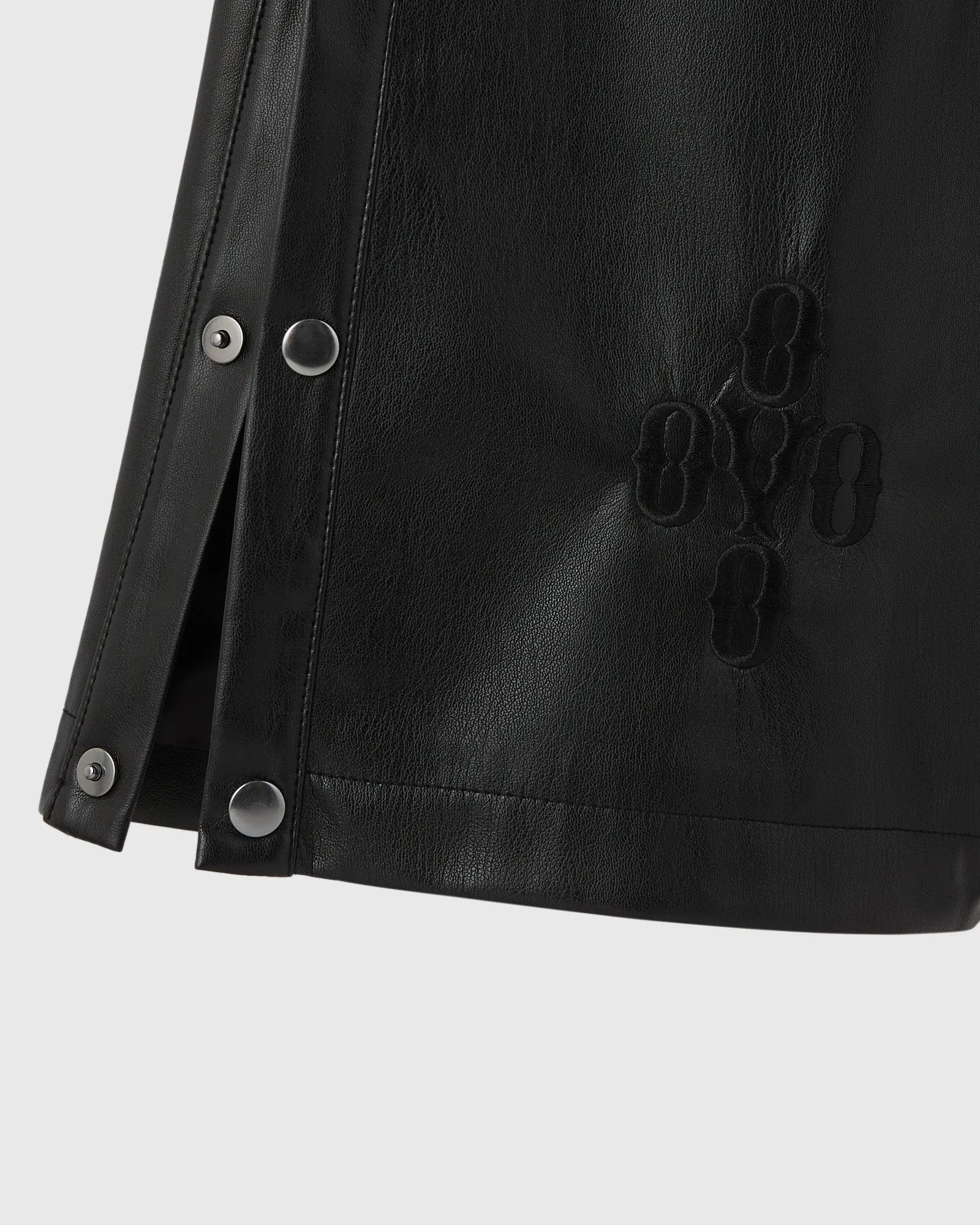 Pom Pom Faux-Leather Track Pant - Black sold by OVO product image thumbnail 5