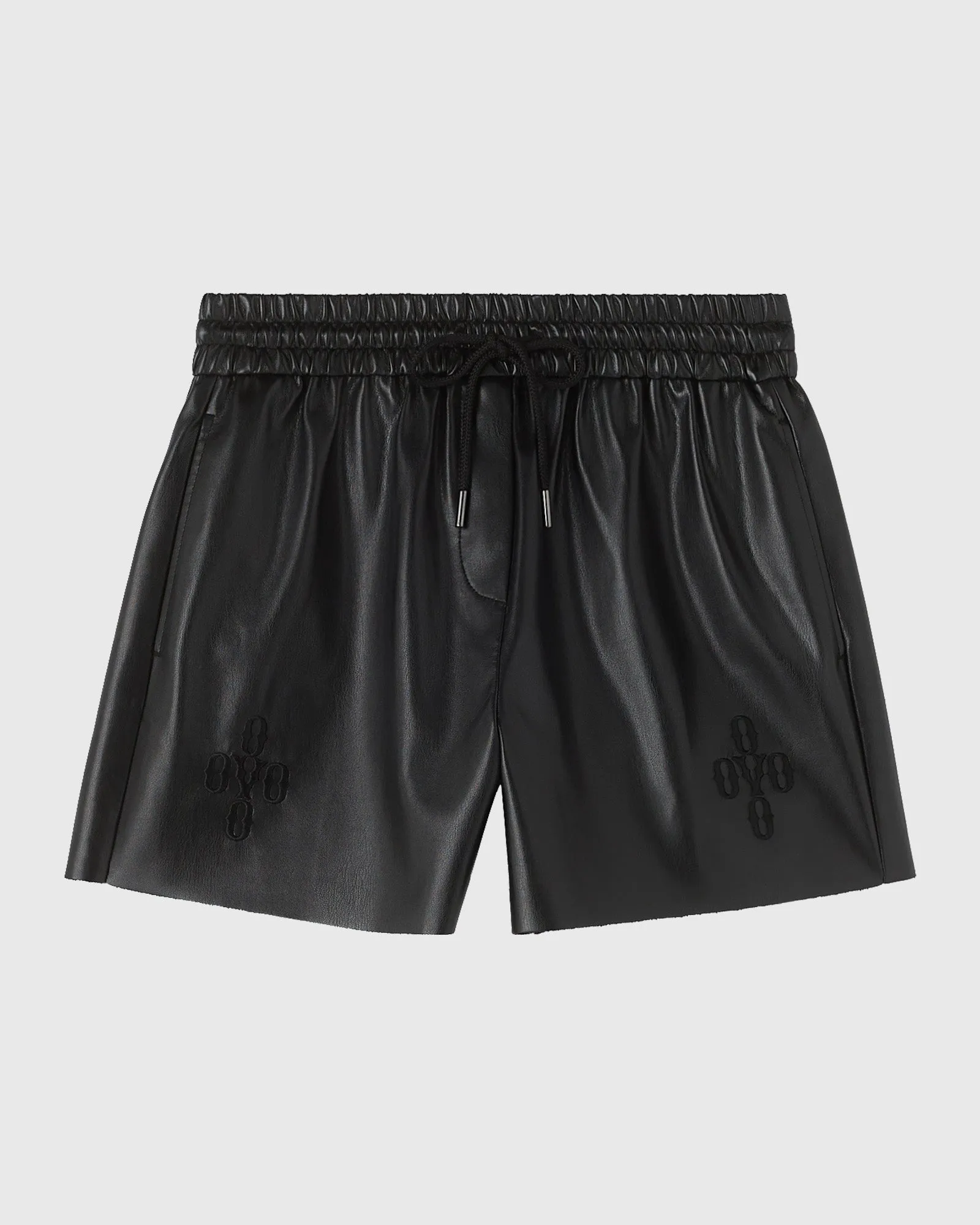 Pom Pom Faux-Leather Short - Black sold by OVO