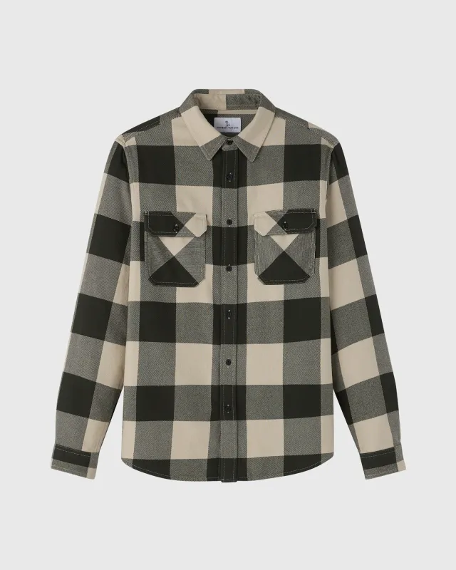 Plaid Flannel Shirt - Linen made by OVO