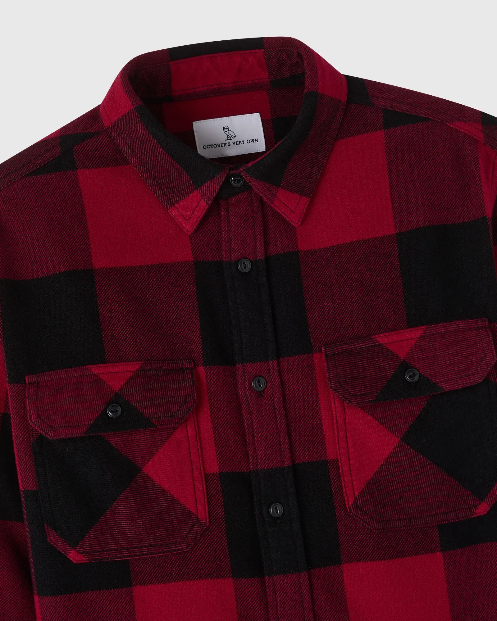 Plaid Flannel Shirt - Deep Red sold by OVO product image thumbnail 3