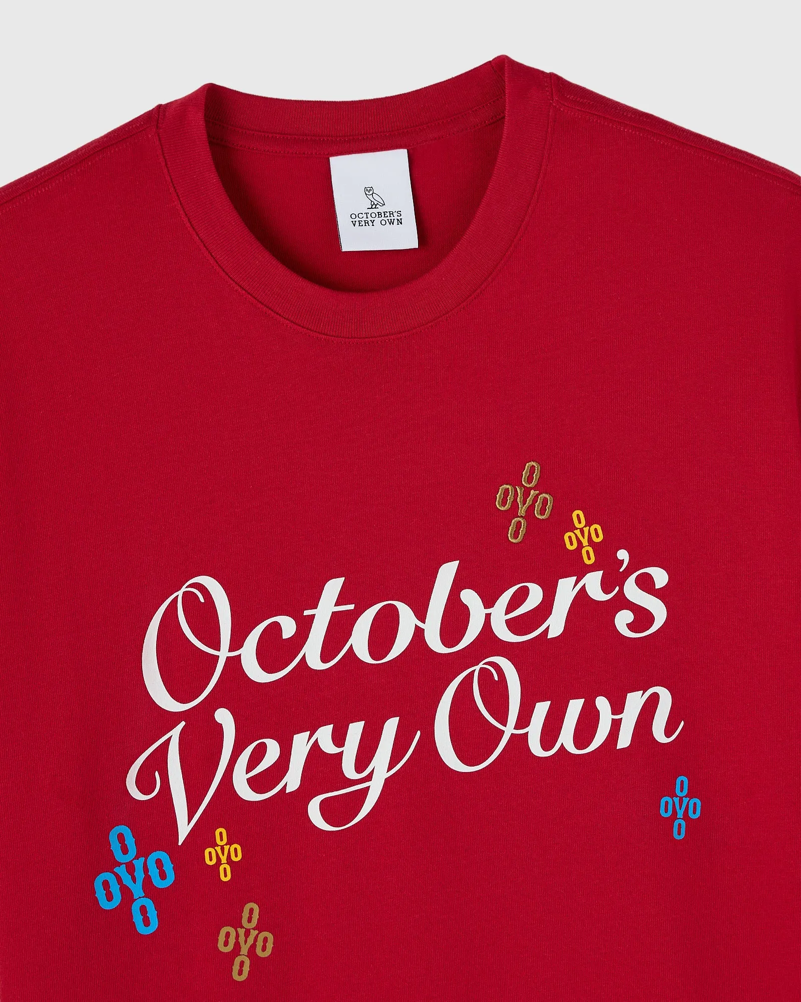 Heavy Jersey Pom Pom Script Tee - Garnet sold by OVO product image thumbnail 2