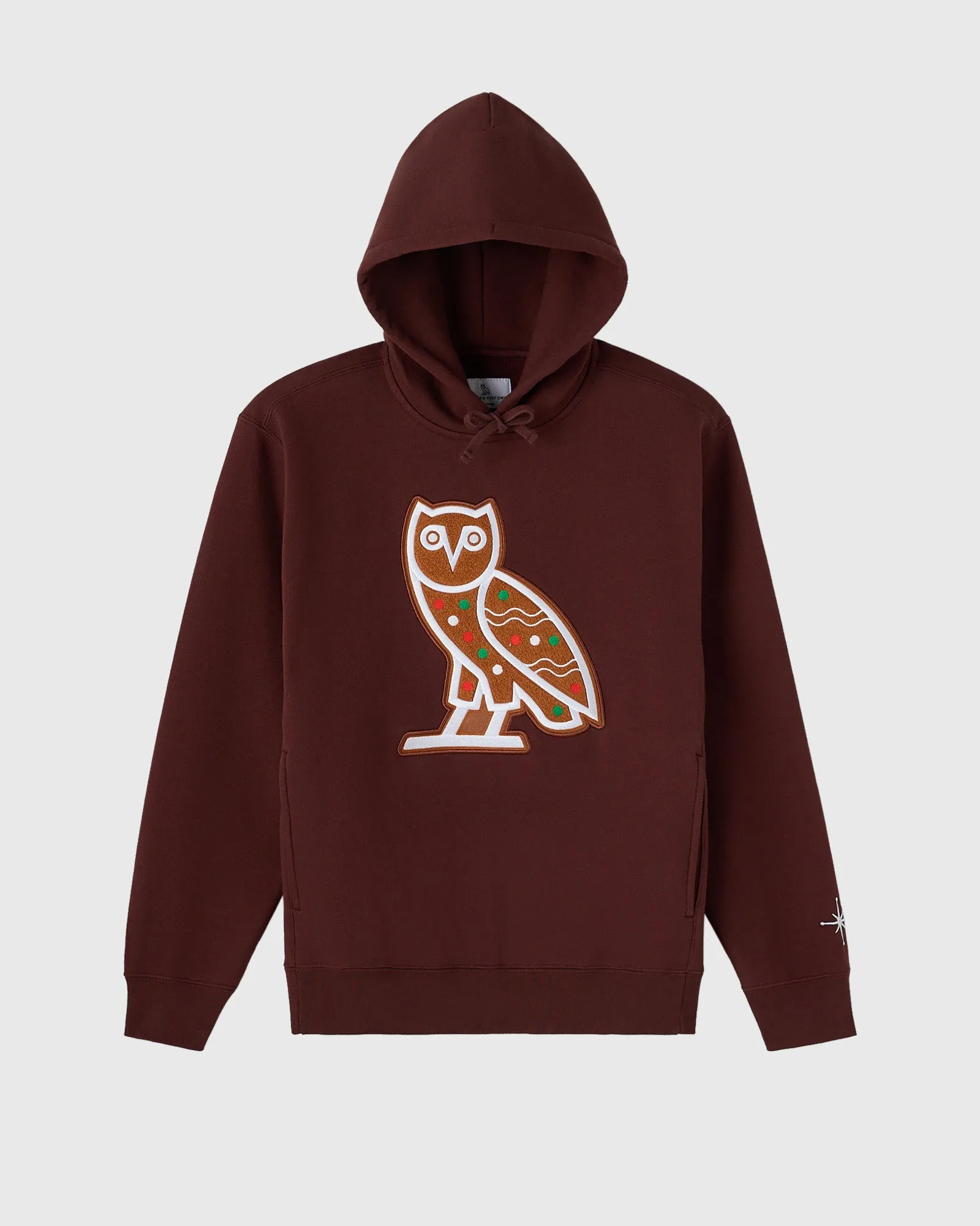 Gingerbread Owl Hoodie - Cocoa sold by OVO