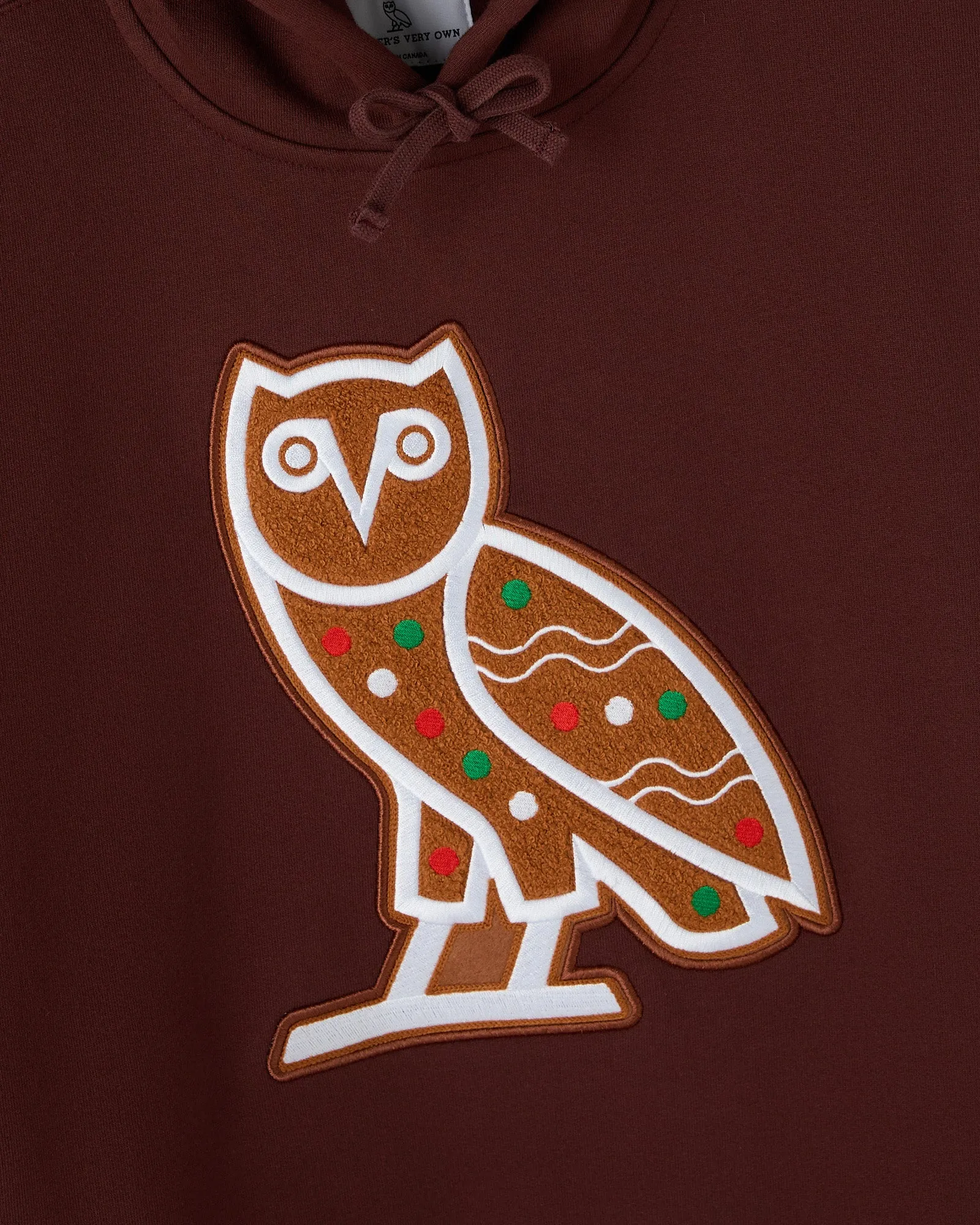 Gingerbread Owl Hoodie - Cocoa sold by OVO product image thumbnail 2