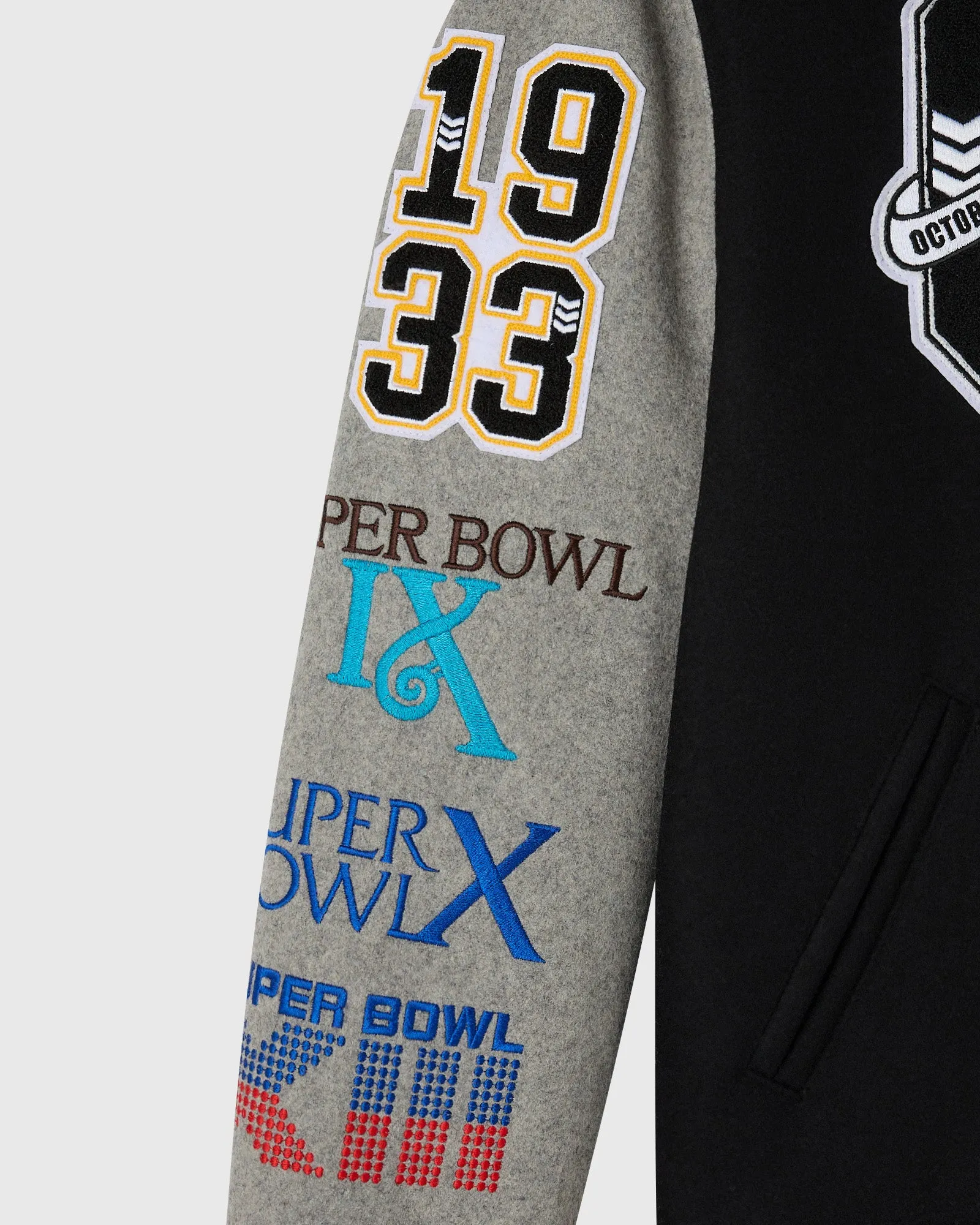 NFL Pittsburgh Steelers Varsity Jacket - Black sold by OVO product image thumbnail 4