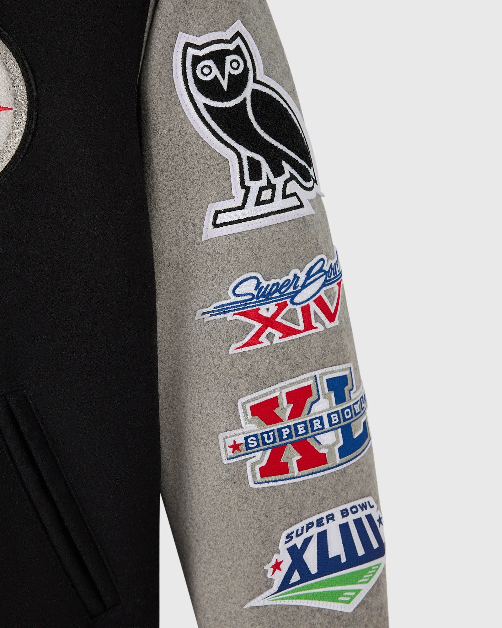 NFL Pittsburgh Steelers Varsity Jacket - Black sold by OVO product image thumbnail 5