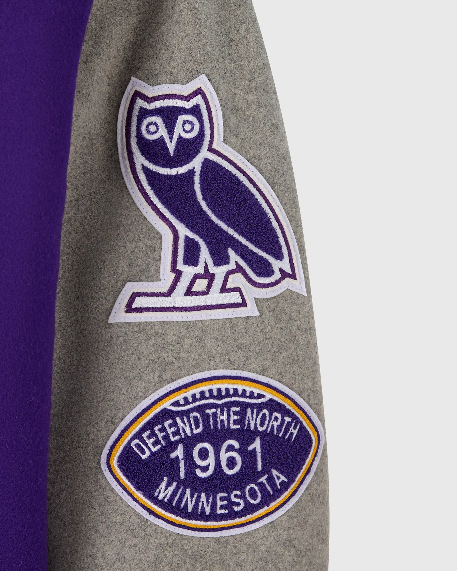 NFL Minnesota Vikings Varsity Jacket - Purple sold by OVO product image thumbnail 5
