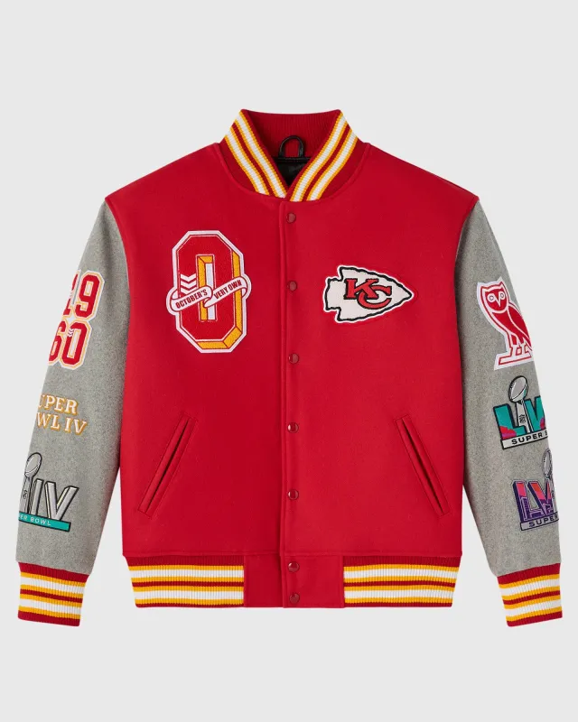 NFL Kansas City Chiefs Varsity Jacket - Red sold by OVO