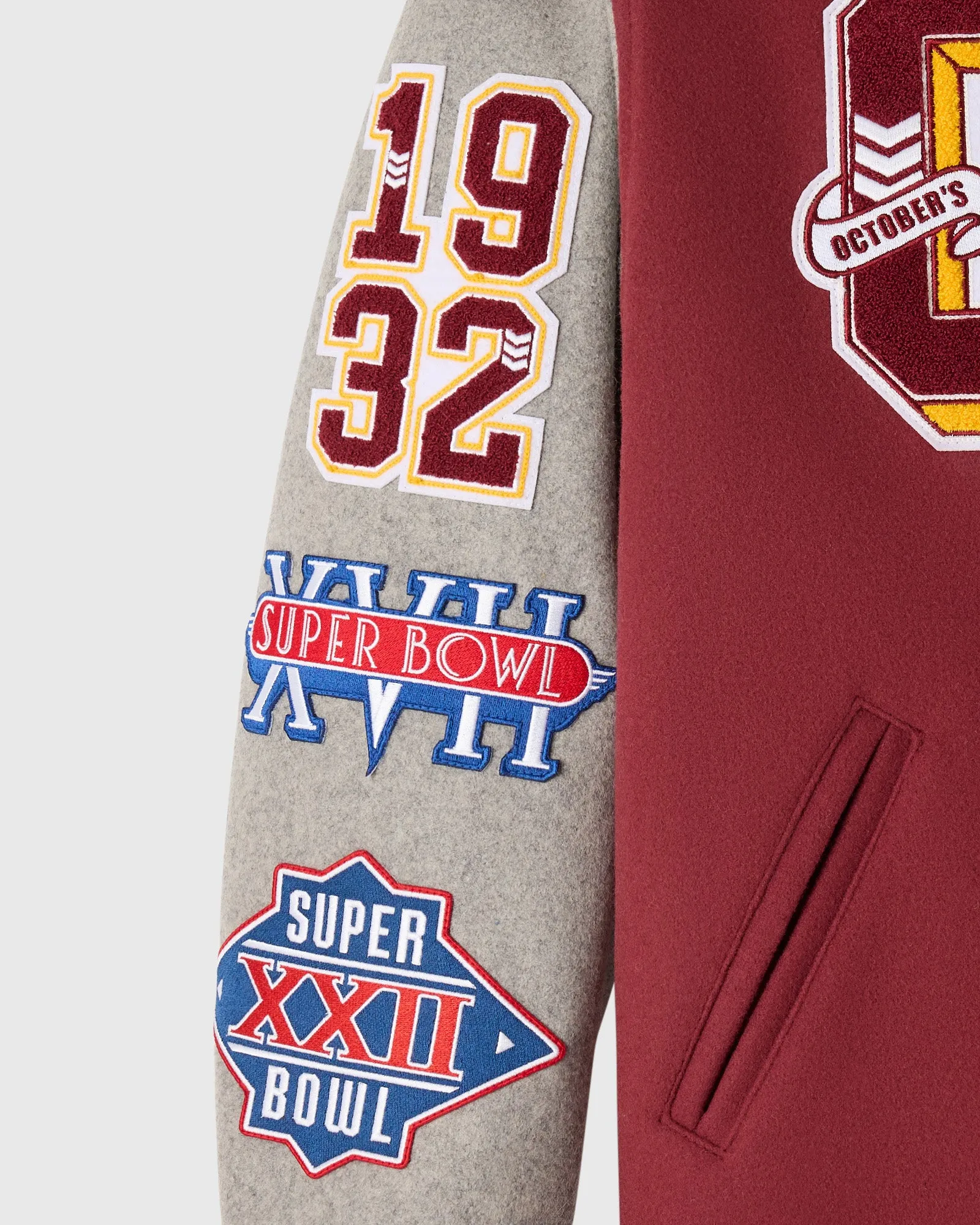 NFL Washington Commanders Varsity Jacket - Burgundy sold by OVO product image thumbnail 4