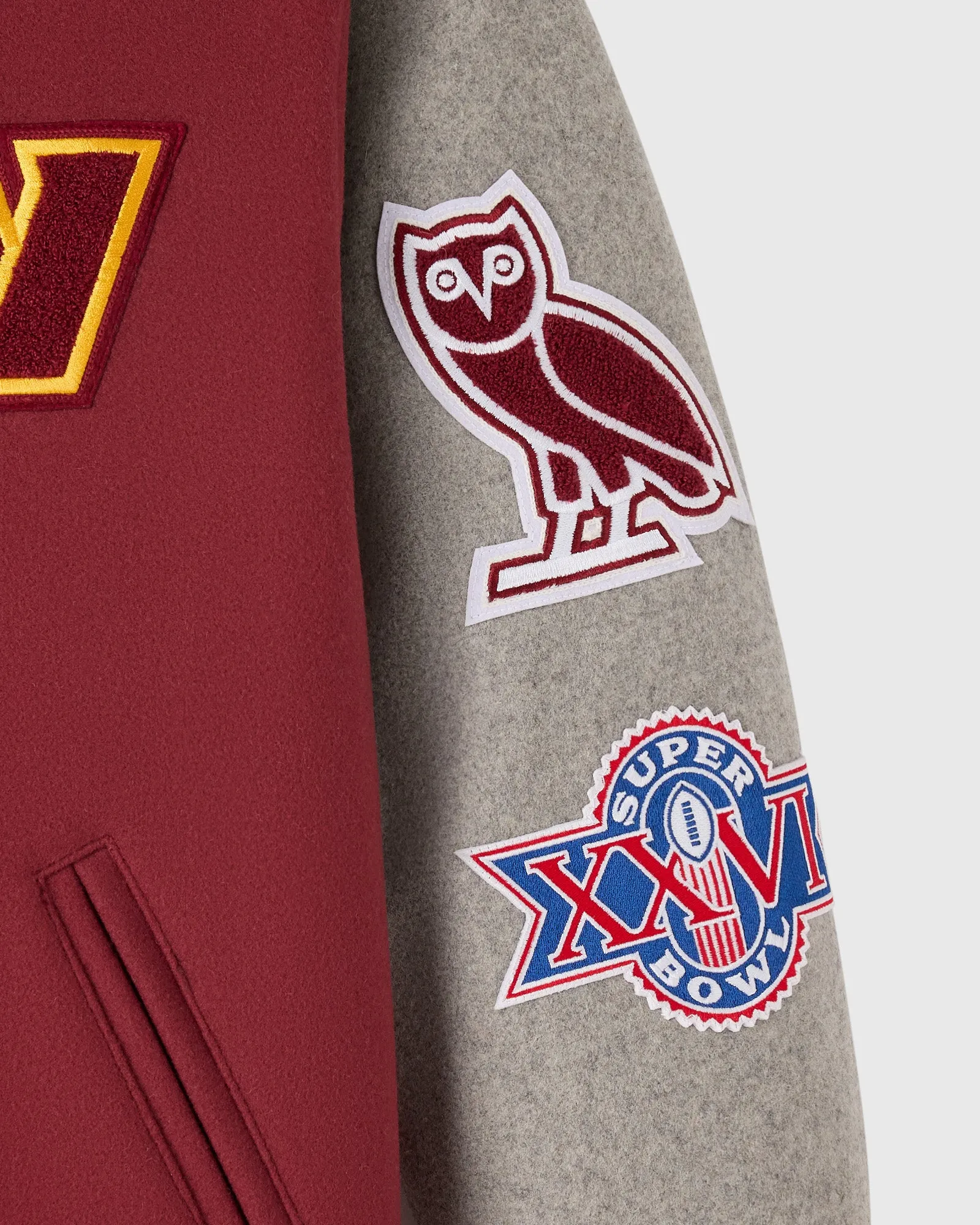 NFL Washington Commanders Varsity Jacket - Burgundy sold by OVO product image thumbnail 5