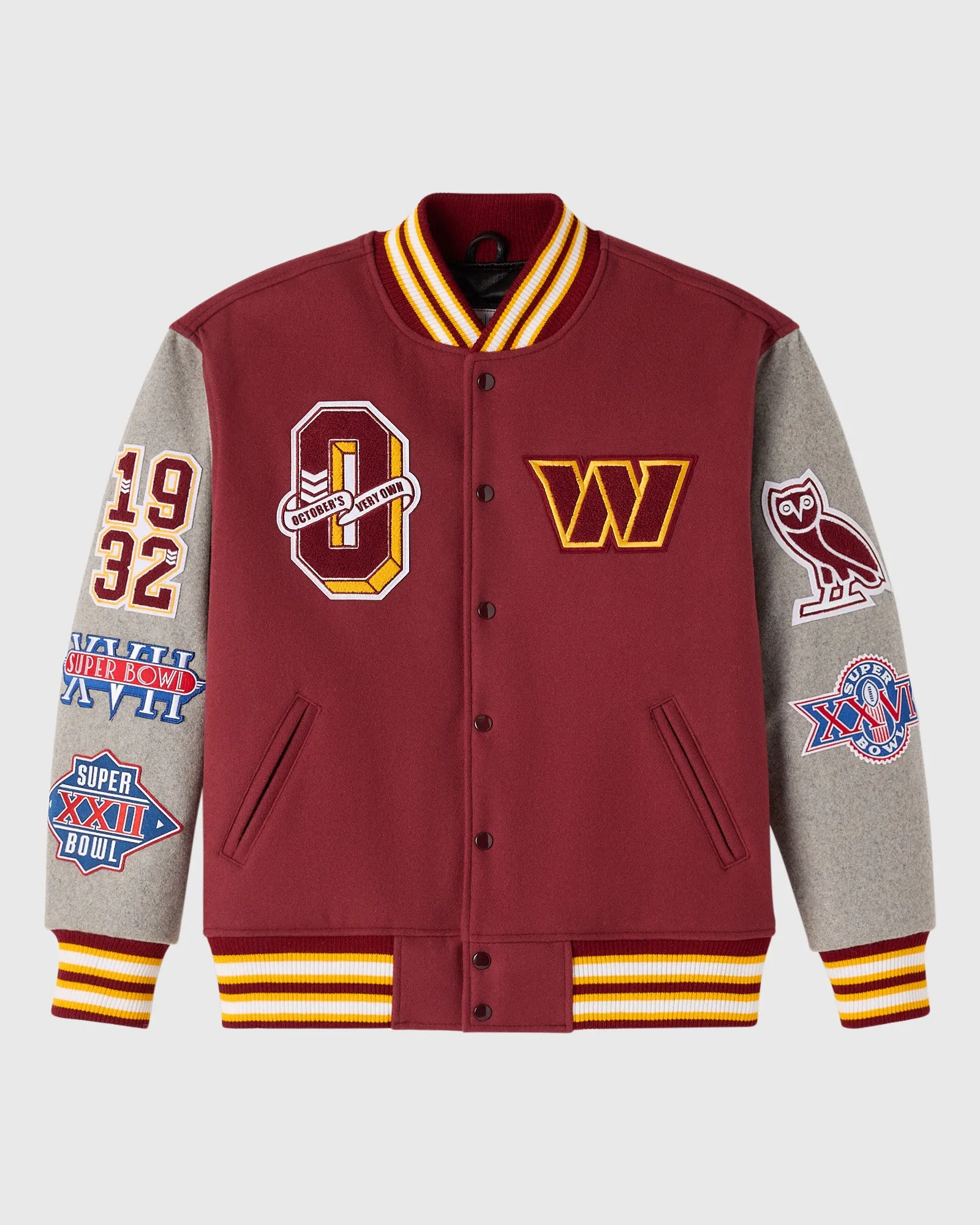 NFL Washington Commanders Varsity Jacket - Burgundy sold by OVO