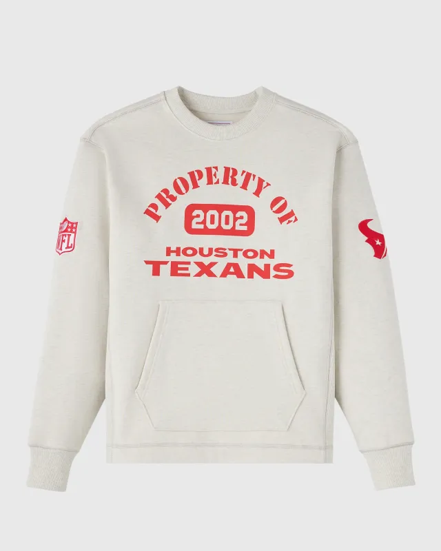 NFL Houston Texans Crewneck - Ash Heather Grey sold by OVO
