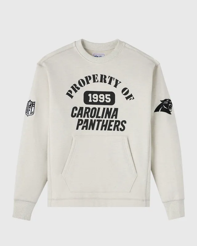 NFL Carolina Panthers Crewneck - Ash Heather Grey sold by OVO