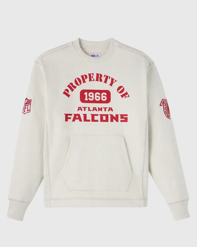 NFL Atlanta Falcons Crewneck - Ash Heather Grey sold by OVO
