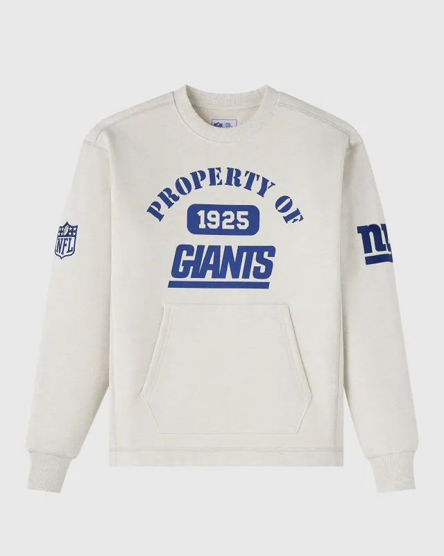 NFL New York Giants Crewneck - Ash Heather Grey sold by OVO