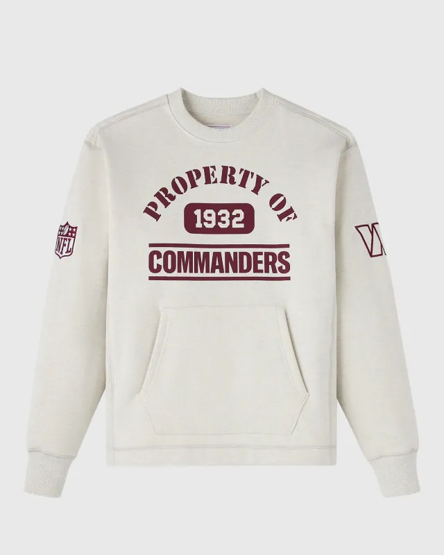 NFL Washington Commanders Crewneck - Ash Heather Grey sold by OVO