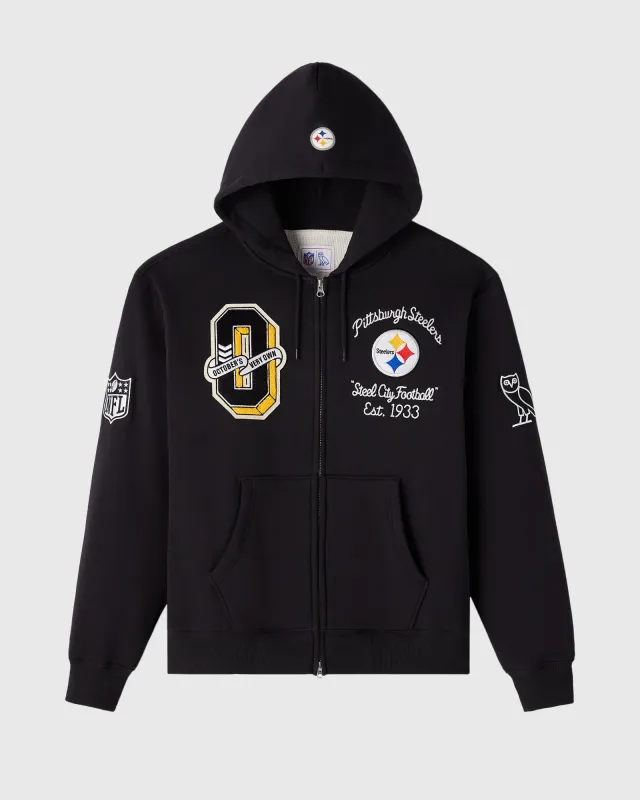 NFL Pittsburgh Steelers Waffle Lined Hoodie - Black sold by OVO