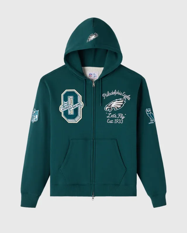 NFL Philadelphia Eagles Waffle Lined Hoodie - Green sold by OVO