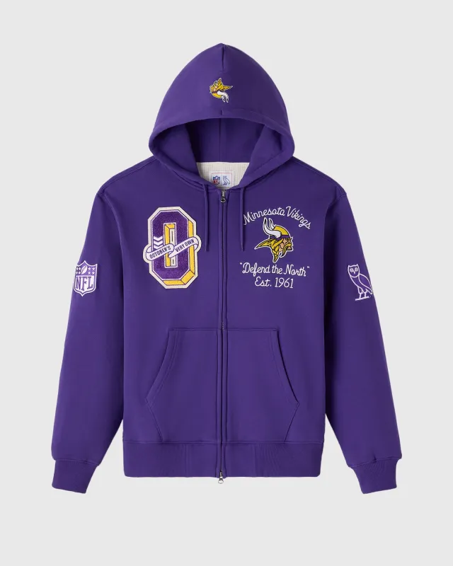 NFL Minnesota Vikings Waffle Lined Hoodie - Purple sold by OVO