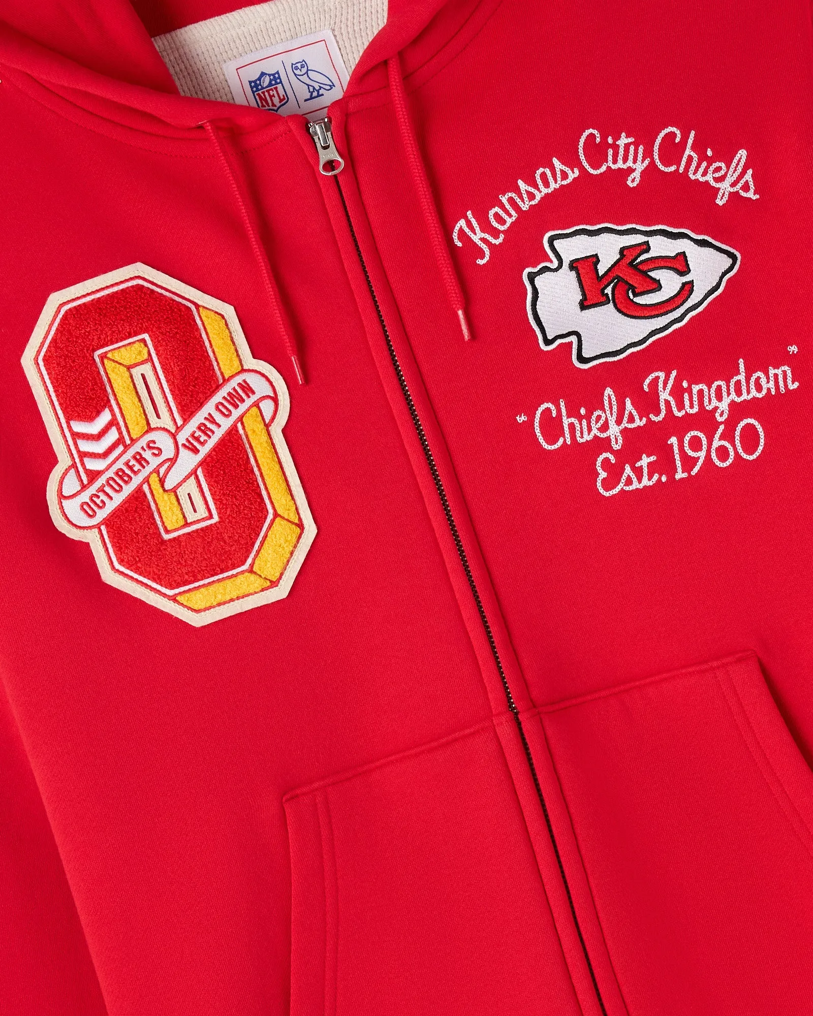 NFL Kansas City Chiefs Waffle Lined Hoodie - Red sold by OVO product image thumbnail 3