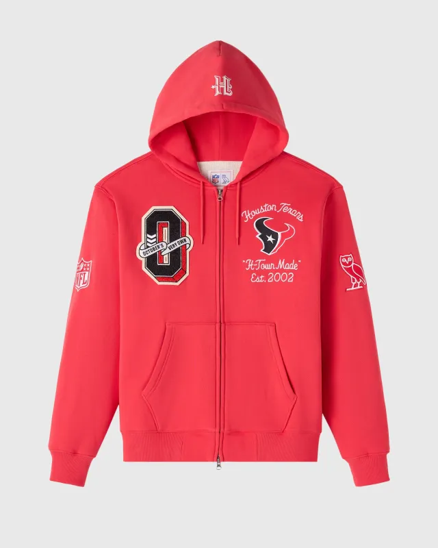 NFL Houston Texans Waffle Lined Hoodie - Red sold by OVO