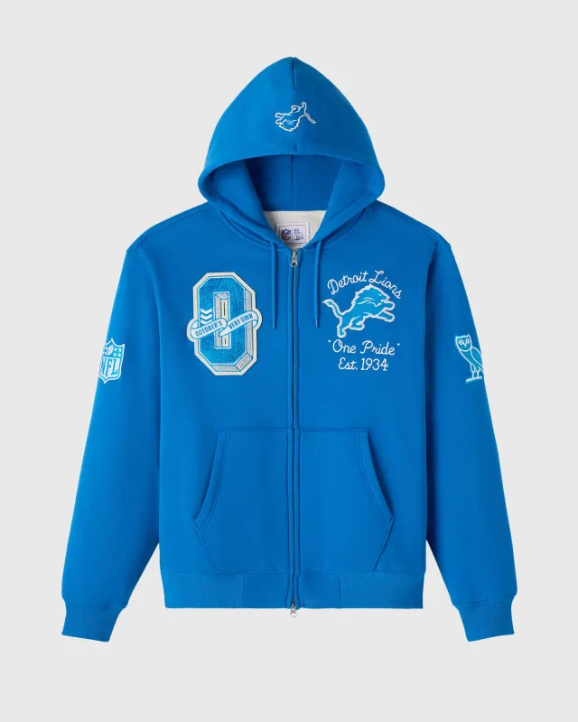 NFL Detroit Lions Waffle Lined Hoodie - Blue sold by OVO