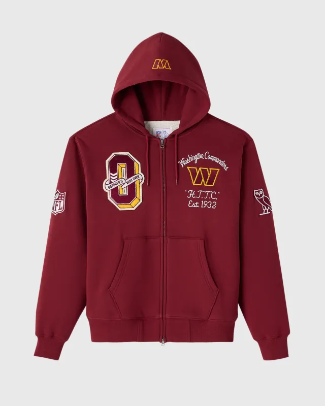 NFL Washington Commanders Waffle Lined Hoodie - Burgundy sold by OVO