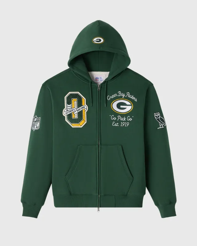NFL Green Bay Packers Waffle Lined Hoodie - Green sold by OVO