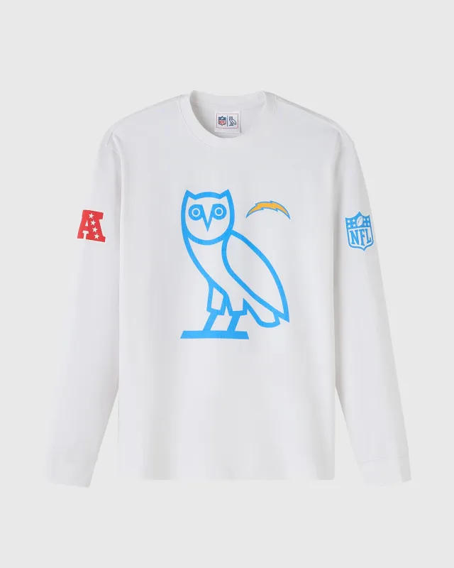 NFL Los Angeles Chargers Long-Sleeve Tee - White sold by OVO