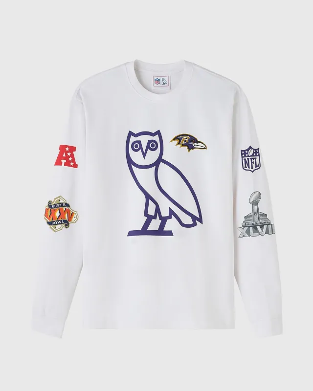 NFL Baltimore Ravens Long-Sleeve Tee - White sold by OVO
