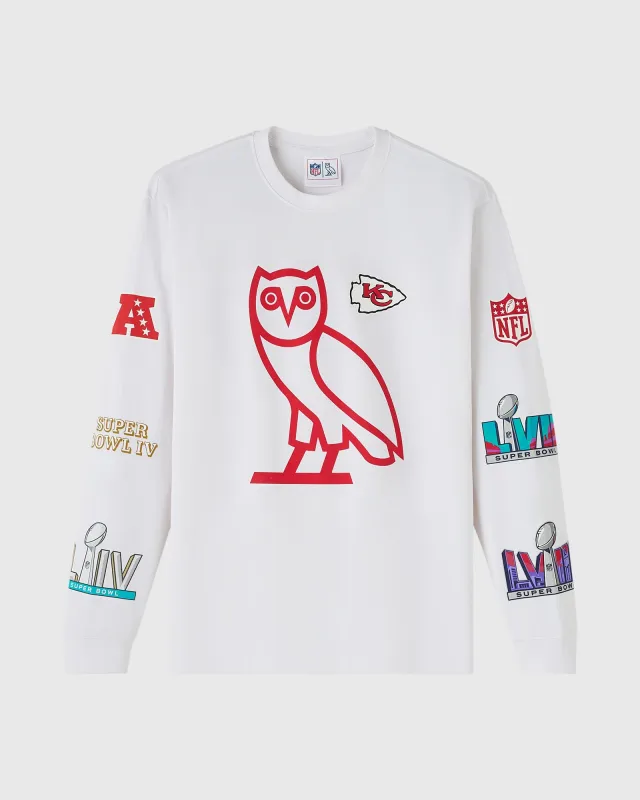 NFL Kansas City Chiefs Long-Sleeve Tee - White sold by OVO