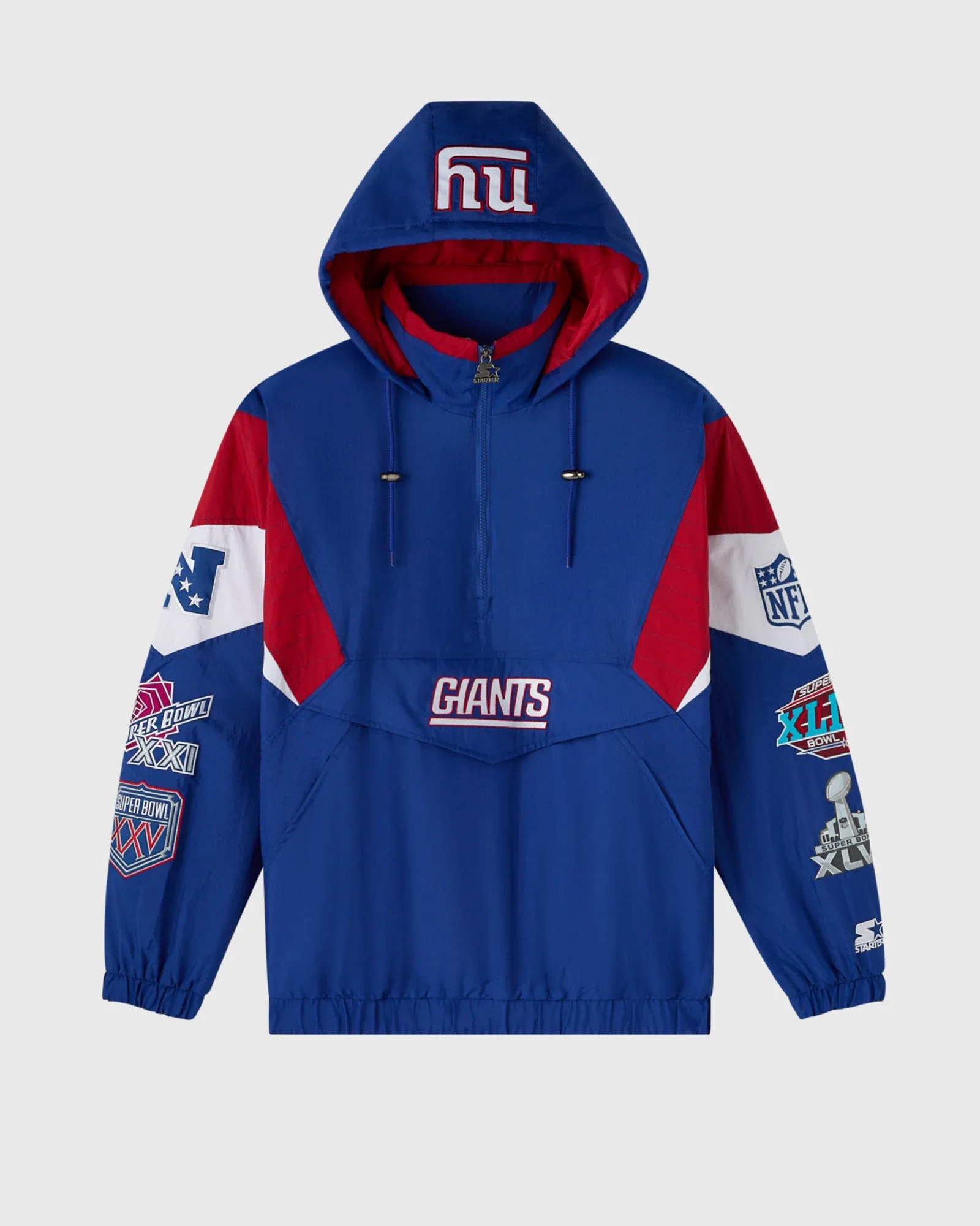 NFL STARTER New York Giants Pullover Jackets - Blue sold by OVO