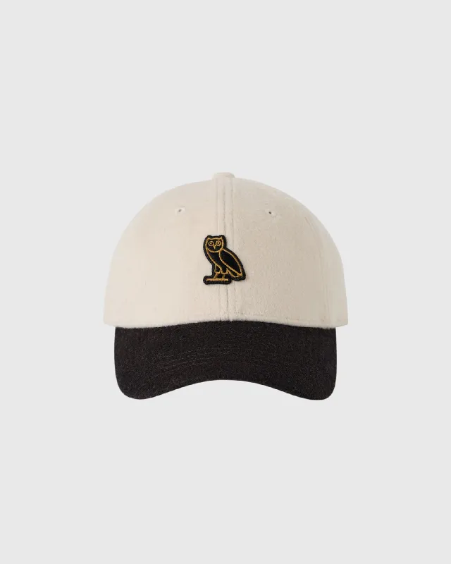Wooly Fleece 6 Panel Cap - Cream/Black Coco made by OVO