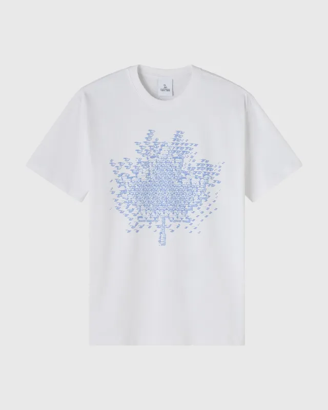 Digi Leaf Tee - White sold by OVO