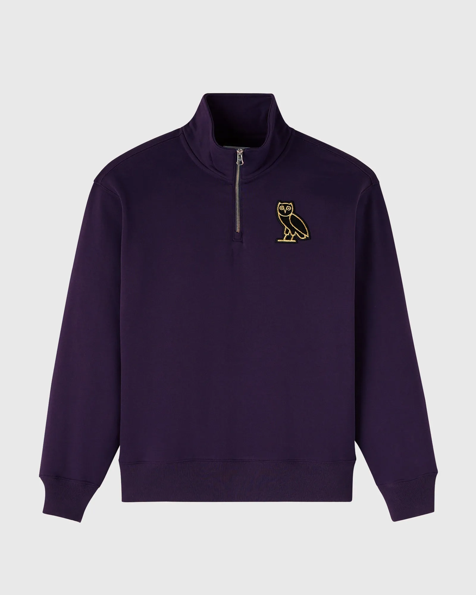 Signature Quarter-Zip Mockneck - Rich Plum sold by OVO