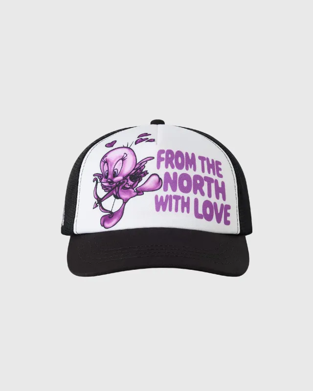 Looney Tunes Tweety Bird Trucker Hat - White made by OVO