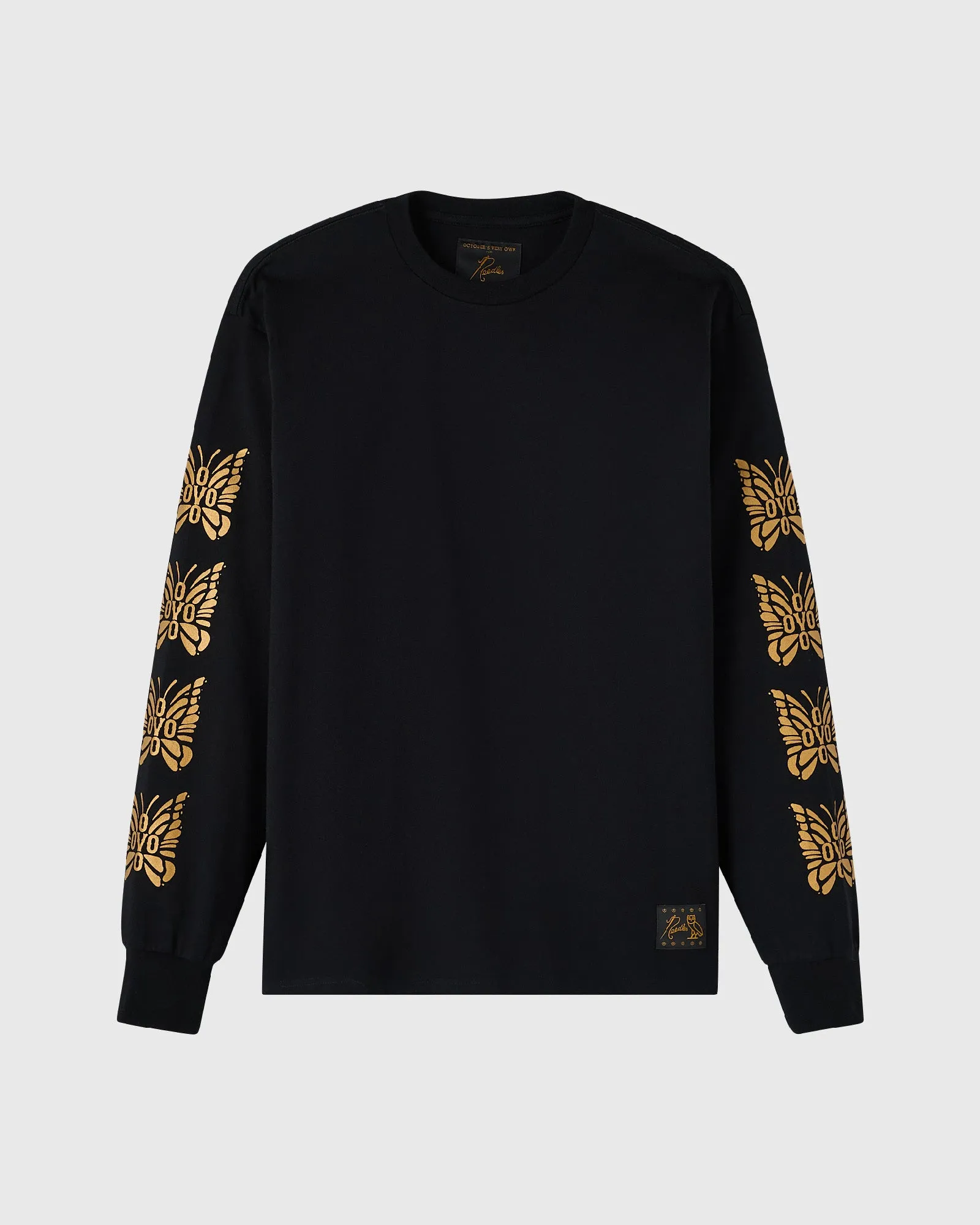 NEEDLES Papillon Long-Sleeve Tee - Black sold by OVO