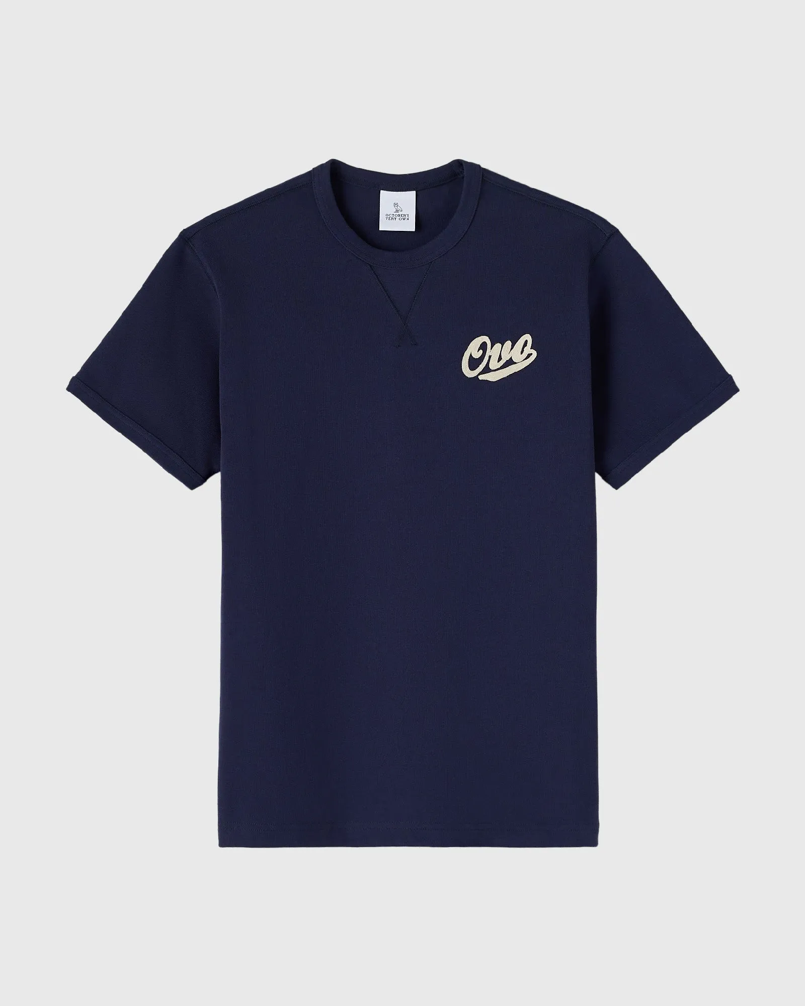 Shop Chainstitch Gusset Tee - Navy sold by OVO