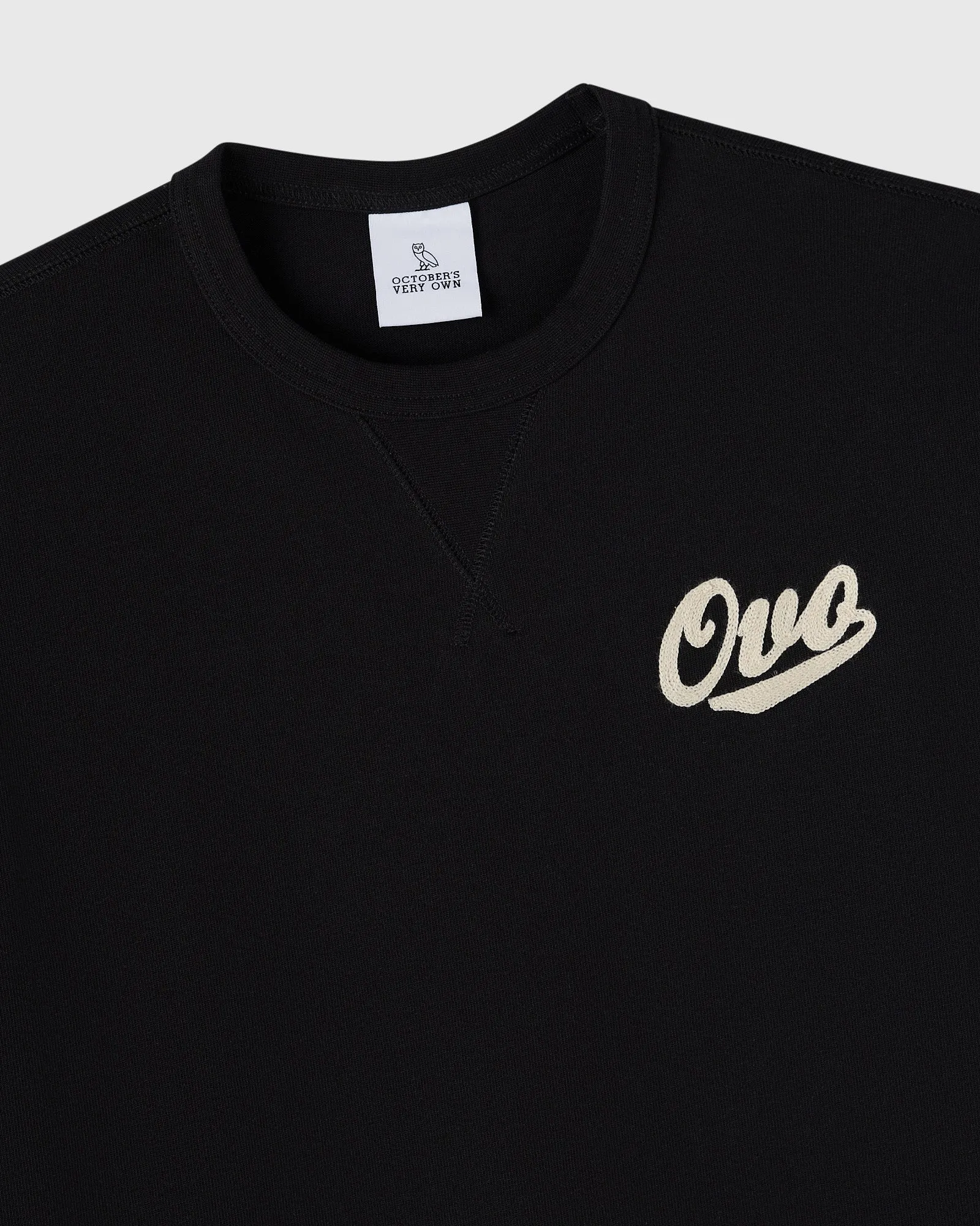 Shop Chainstitch Gusset Tee - Black sold by OVO product image thumbnail 2