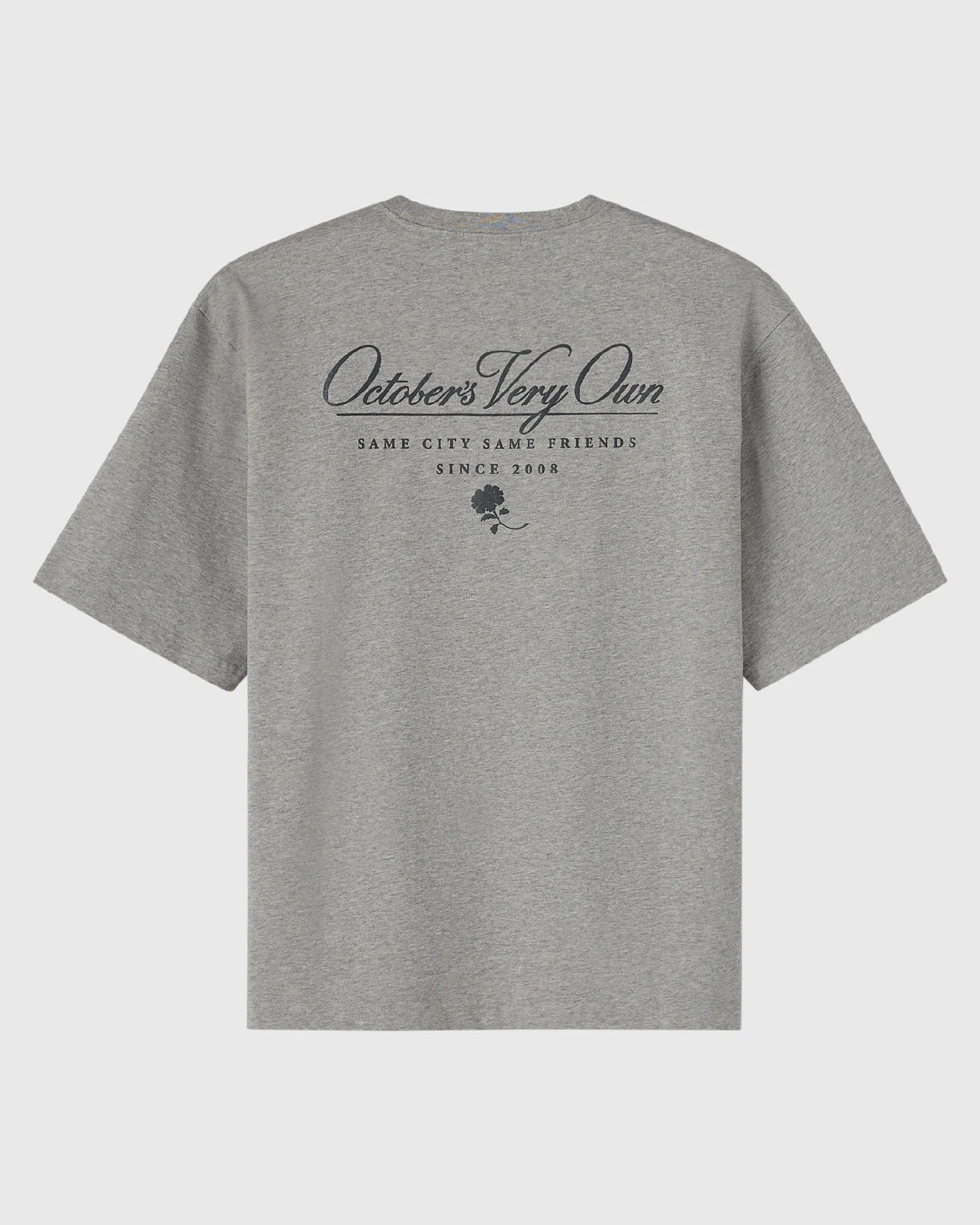 Luxe Jersey Script Tee - Heather Grey sold by OVO product image thumbnail 2