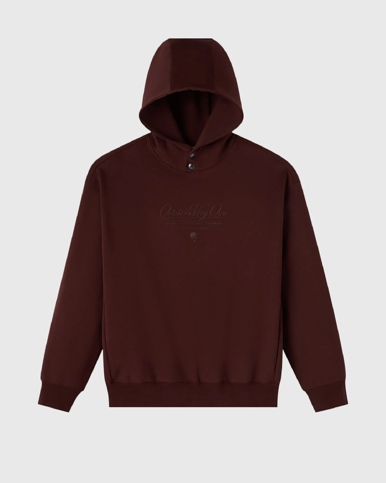 Double Knit Script Hoodie - Cocoa sold by OVO