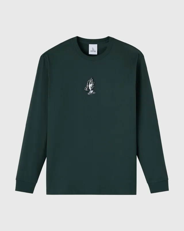 6 God Long-Sleeve Tee - Midnight Green sold by OVO