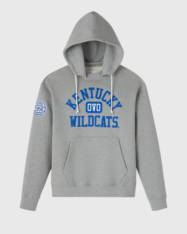 1958 Kentucky Wildcats Afterhood Hoodie - Heather Grey made by OVO