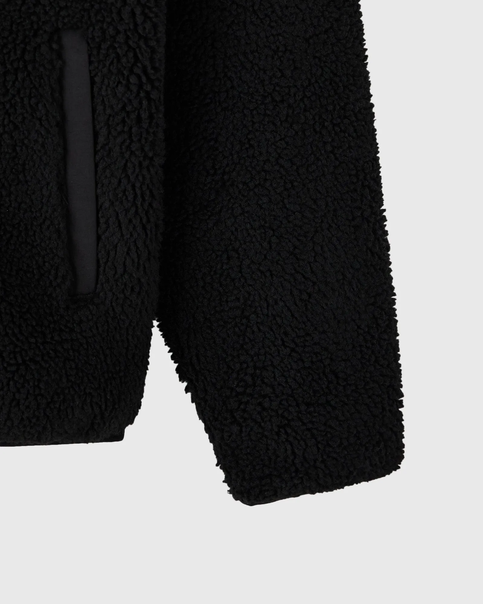 DEEP PILE SHERPA JACKET - BLACK sold by OVO product image thumbnail 4