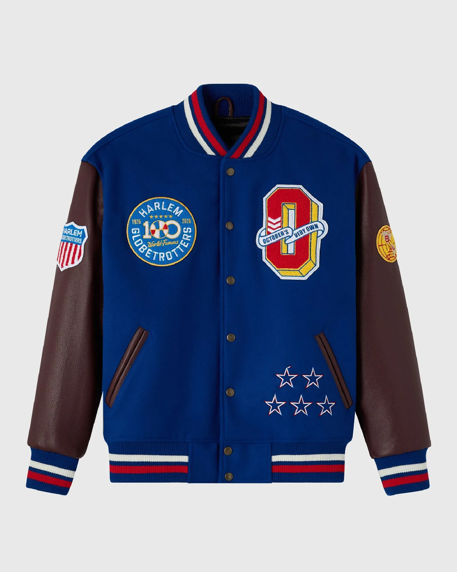 Harlem Globetrotters Varsity Jacket - Blue sold by OVO